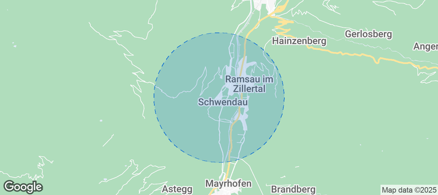 Map of Airbnb listings in Schwendau