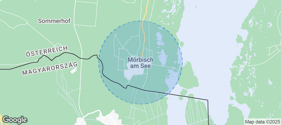 Map of Airbnb listings in Mörbisch am See