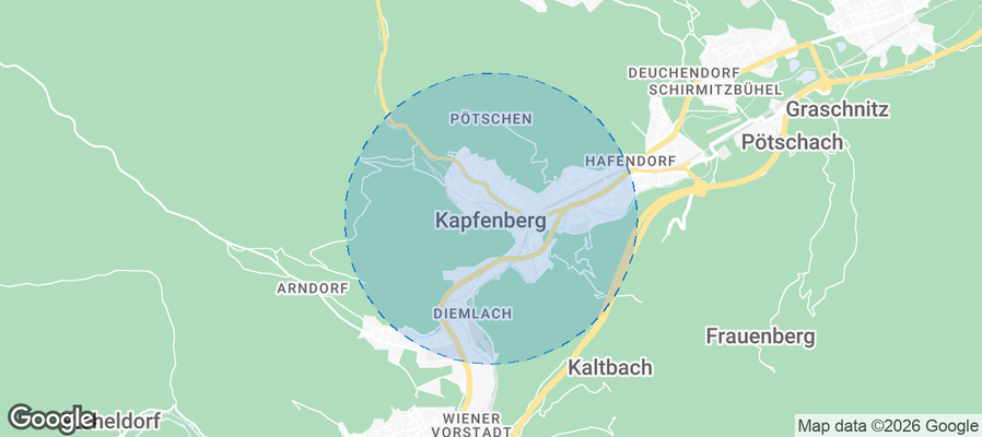 Kapfenberg Airbnb map