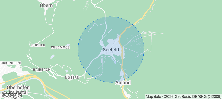 Seefeld Airbnb map