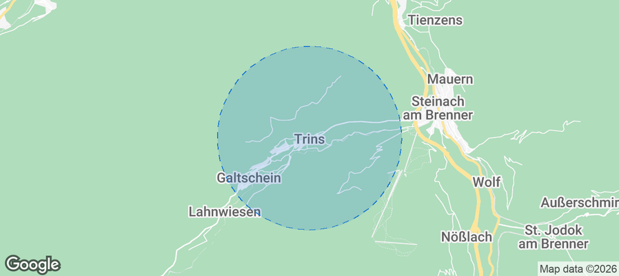 Trins Airbnb map