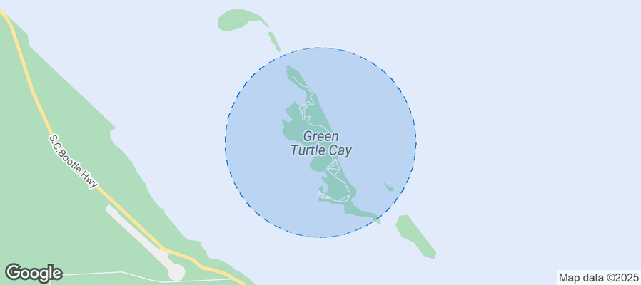Map of Airbnb listings in Green Turtle Cay