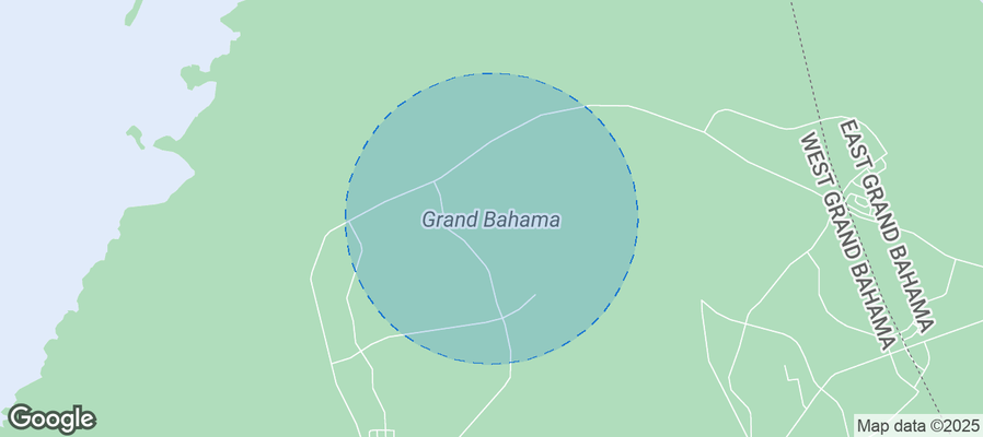 Map of Airbnb listings in West Grand Bahama