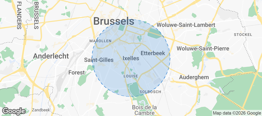 Elsene Airbnb map