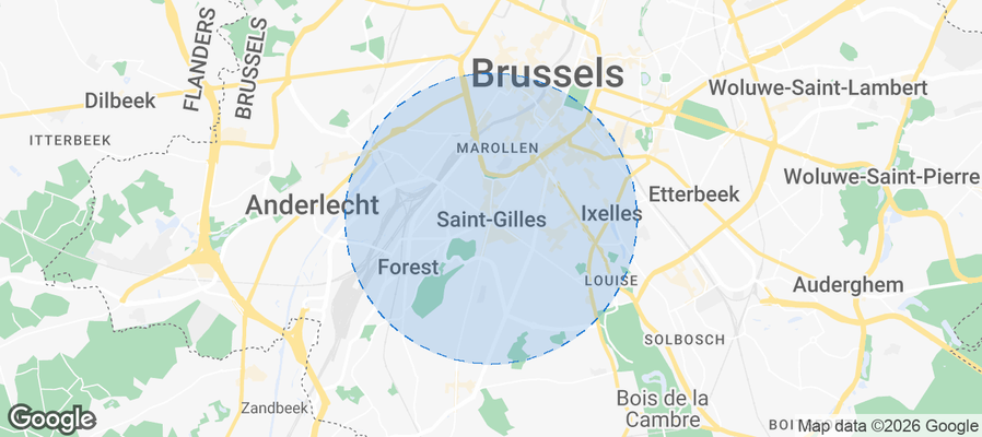 Sint-Gillis Airbnb map
