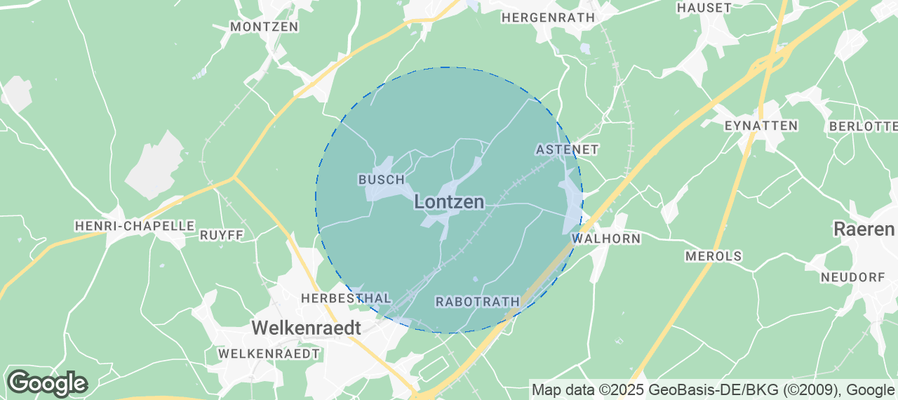 Map of Airbnb listings in Lontzen