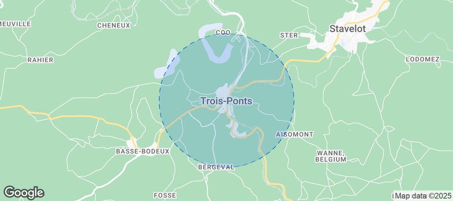 Map of Airbnb listings in Trois-Ponts