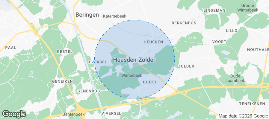 Heusden-Zolder Airbnb map