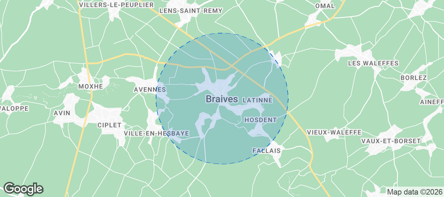 Braives Airbnb map