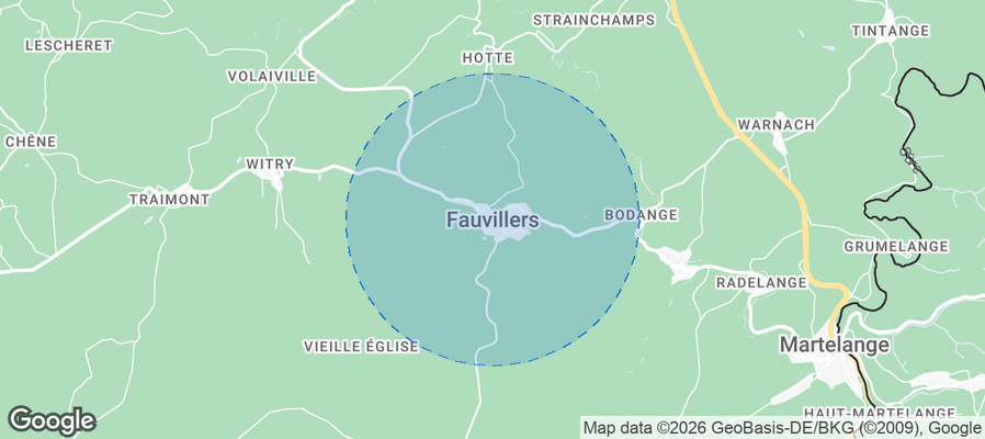 Fauvillers Airbnb map