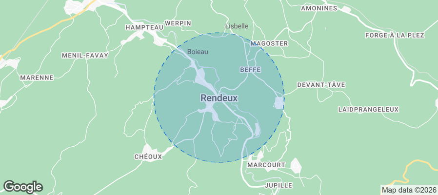 Rendeux Airbnb map