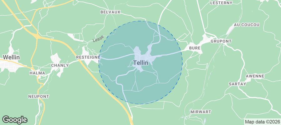 Tellin Airbnb map