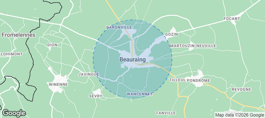 Beauraing Airbnb map