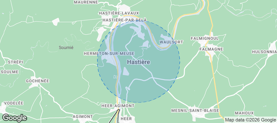 Hastière Airbnb map