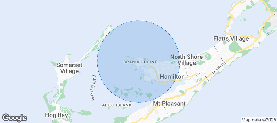 Map of Airbnb listings in Spanish Point