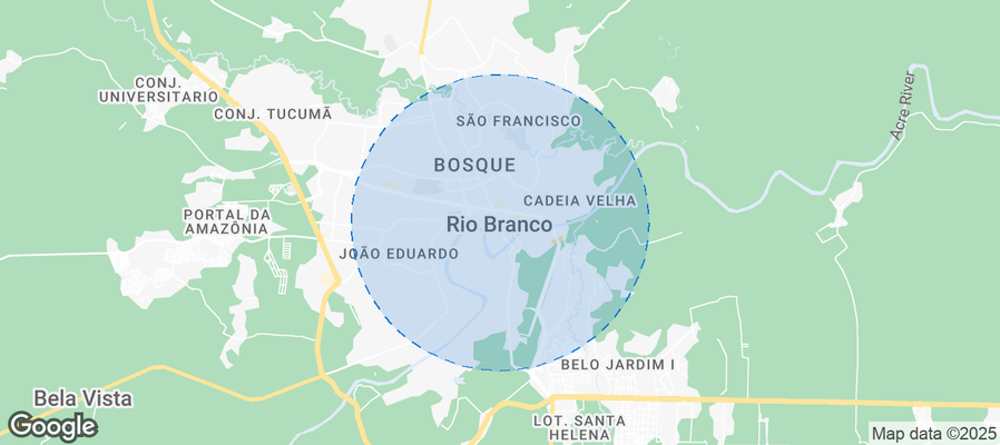 Map of Airbnb listings in Rio Branco