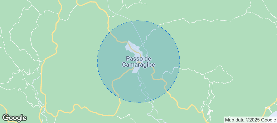 Map of Airbnb listings in Passo de Camaragibe