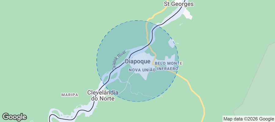 Oiapoque Airbnb map