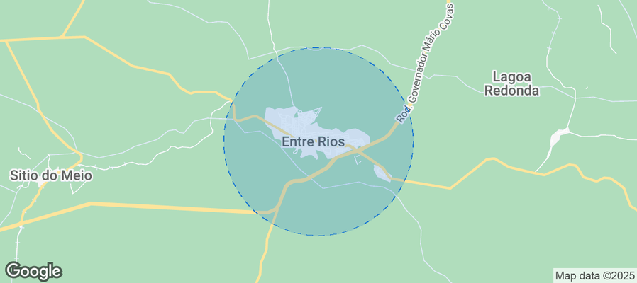 Map of Airbnb listings in Entre Rios