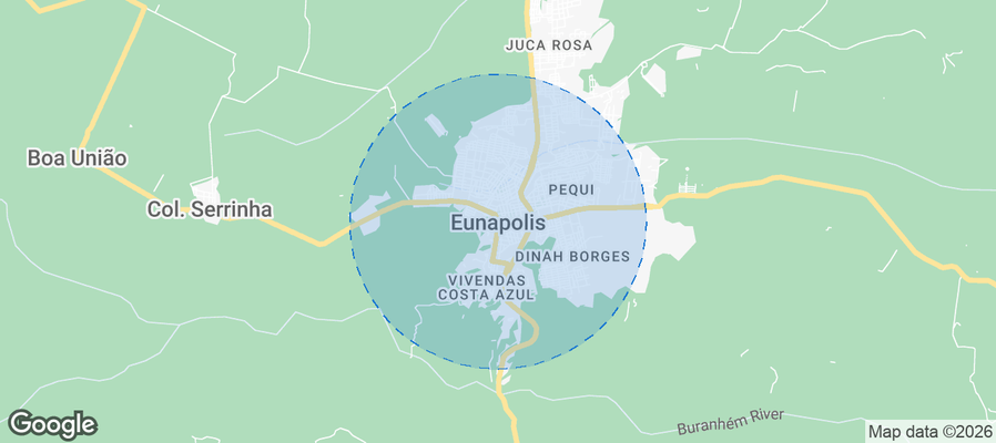Eunápolis Airbnb map