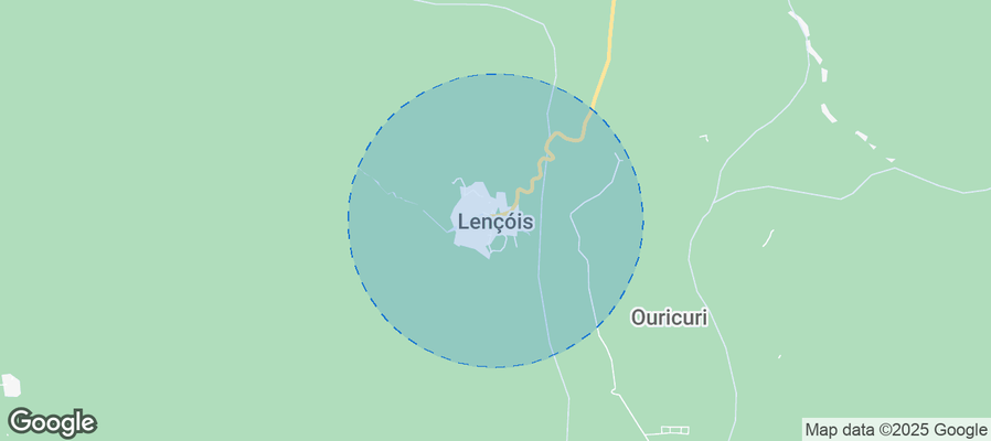 Map of Airbnb listings in Lençóis