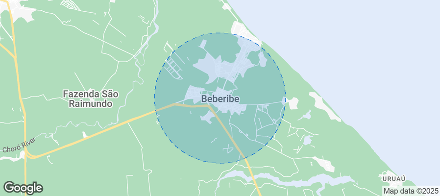 Map of Airbnb listings in Beberibe