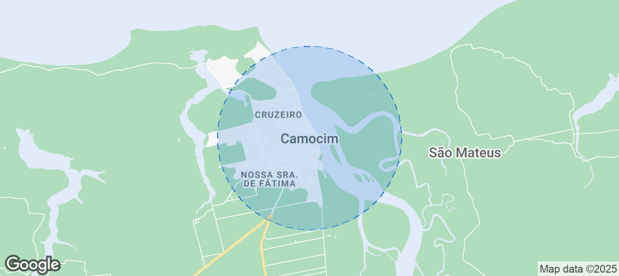 Map of Airbnb listings in Camocim