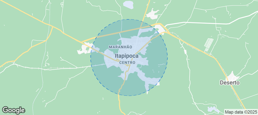 Map of Airbnb listings in Itapipoca