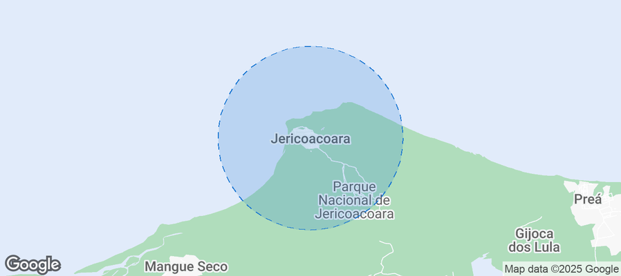 Map of Airbnb listings in Jijoca de Jericoacoara