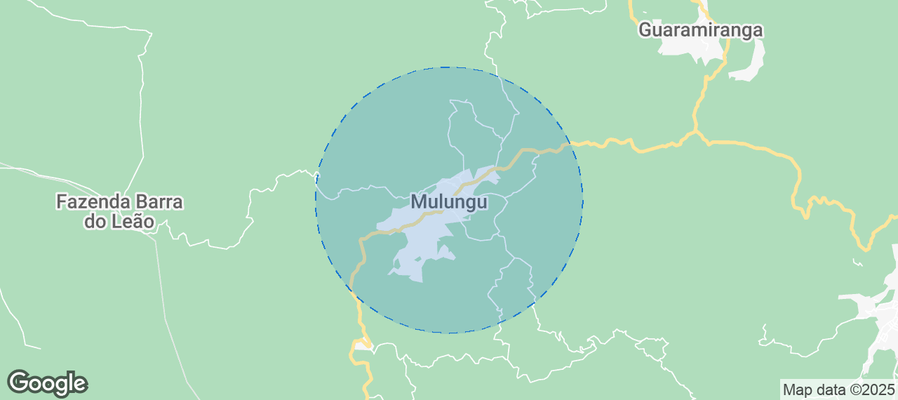 Map of Airbnb listings in Mulungu