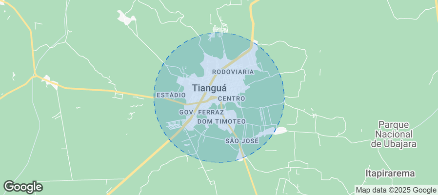Map of Airbnb listings in Tianguá