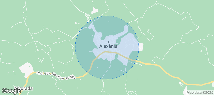Map of Airbnb listings in Alexânia