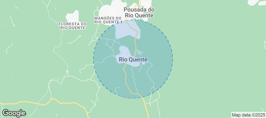 Map of Airbnb listings in Rio Quente