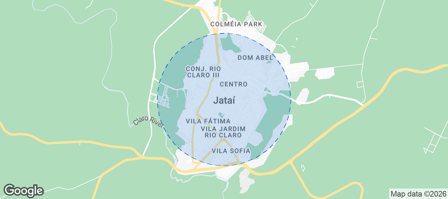 Jataí Airbnb map