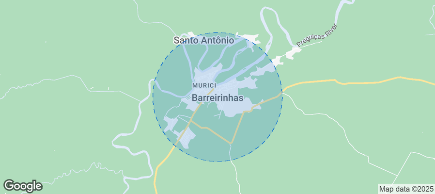 Map of Airbnb listings in Barreirinhas