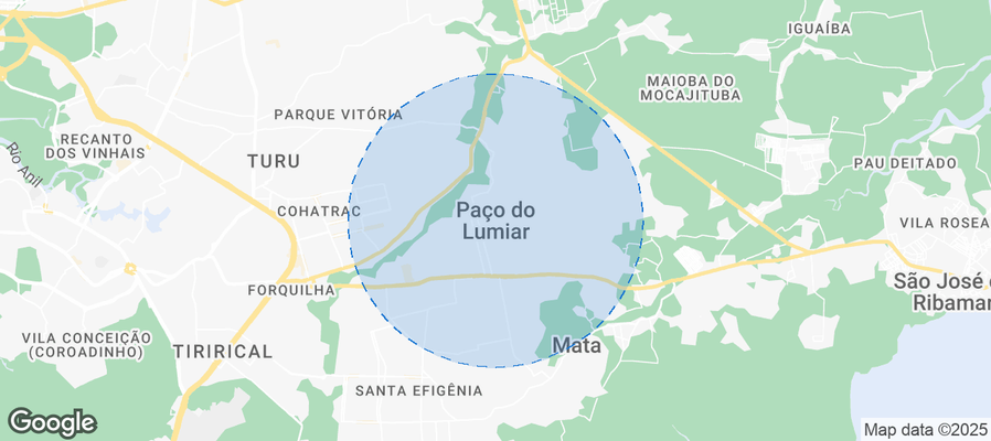 Map of Airbnb listings in Paço do Lumiar