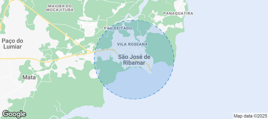 Map of Airbnb listings in São José de Ribamar