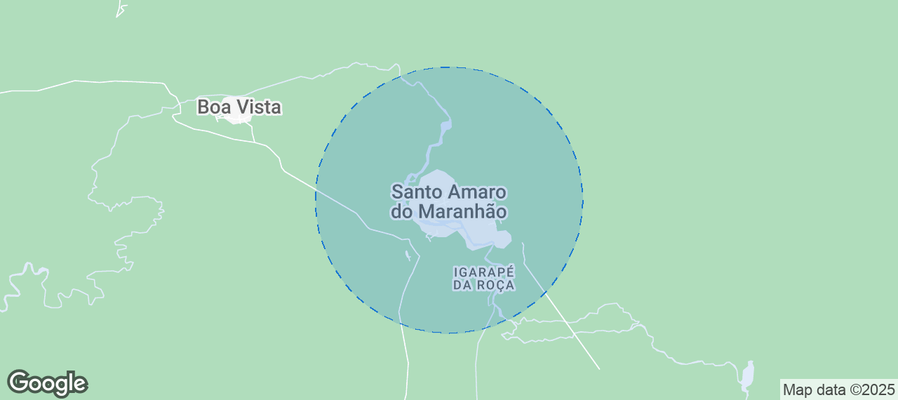 Map of Airbnb listings in Santo Amaro do Maranhão
