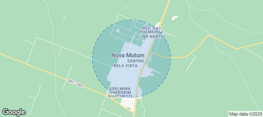 Map of Airbnb listings in Nova Mutum