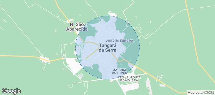 Map of Airbnb listings in Tangará da Serra