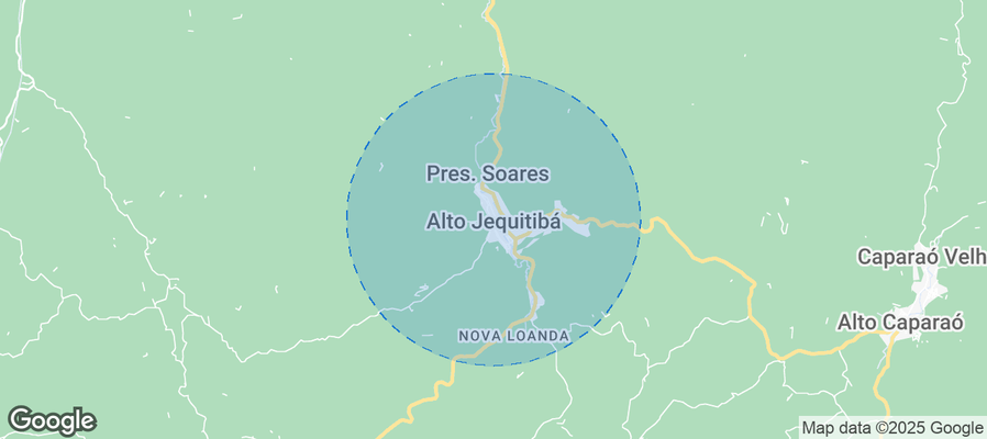 Map of Airbnb listings in Alto Jequitibá