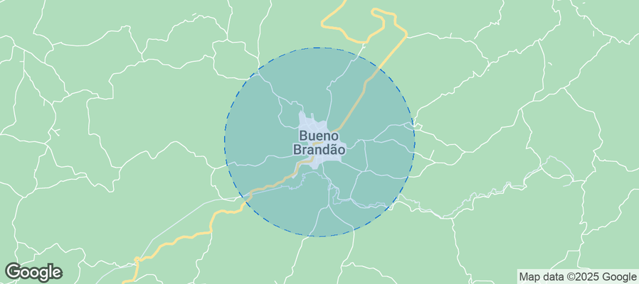 Map of Airbnb listings in Bueno Brandão