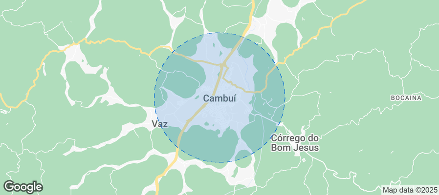 Map of Airbnb listings in Cambui