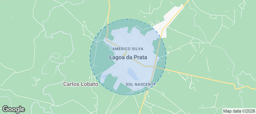 Map of Airbnb listings in Lagoa da Prata