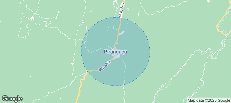 Map of Airbnb listings in Piranguçu