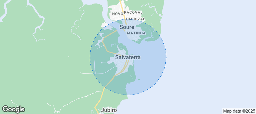 Map of Airbnb listings in Salvaterra