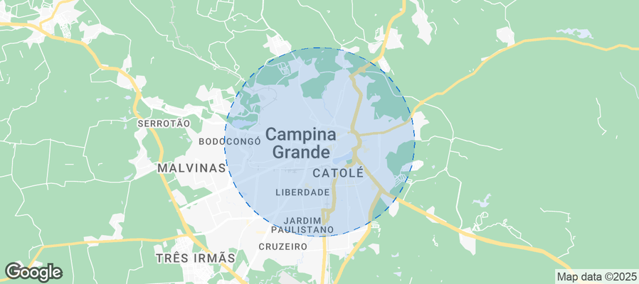 Map of Airbnb listings in Campina Grande
