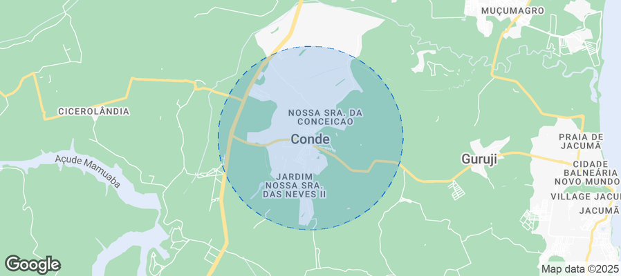Map of Airbnb listings in Conde