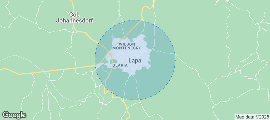 Map of Airbnb listings in Lapa