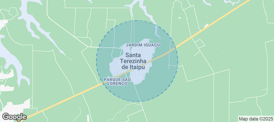 Map of Airbnb listings in Santa Terezinha de Itaipu